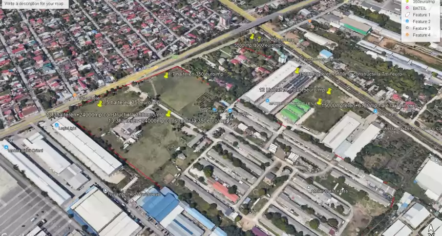 133000mp teren + 24000mp hale in Voluntari ,If - 350 EUR 133000mp teren + 24000mp hale in Voluntari ,If