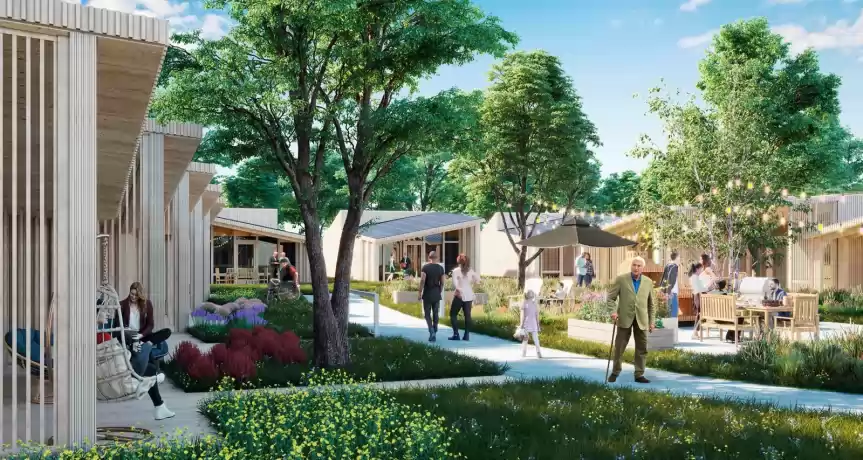Low cost micro senior housing villages