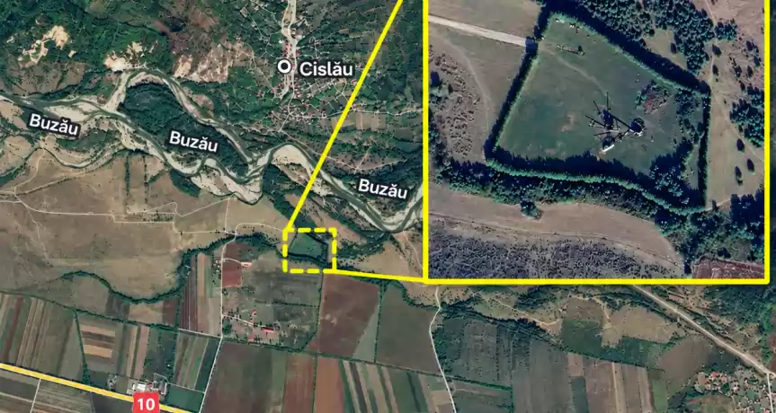 Balastieră Cislău BZ: teren 23.000 m² + istalatie