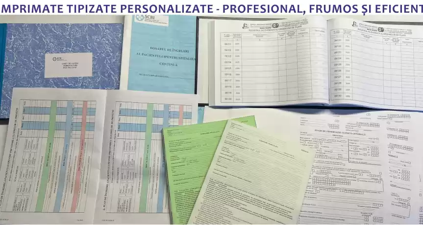 Productie papetarie, tipizate, registre, arhivare