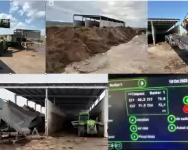 Fermă integrată de ciuperci și fabrică de compost