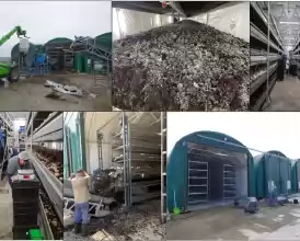 Fermă integrată de ciuperci și fabrică de compost
