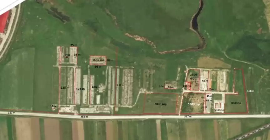 Conac, ferma si teren aferent 128.360 mp - Olt