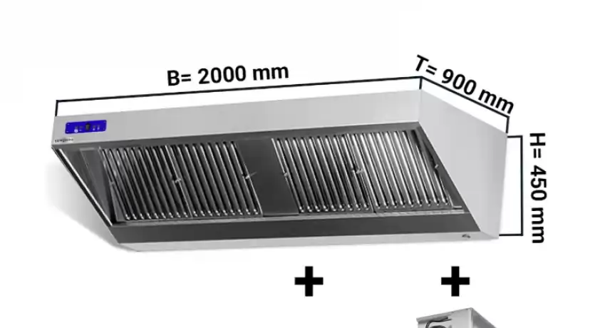 Hotă marca GGM GASTRO model WLS209M, 2 m lățime