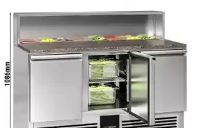 Masa rece marca GGM GASTRO model SAG147GNcu 3 uși