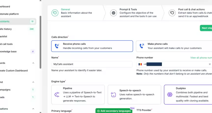 De vânzare SaaS AI Voice Agents cu clienți activi