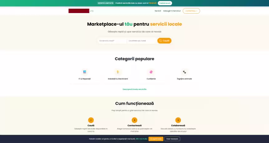 Afacere online la cheie - Marketplace servicii - 9.900 EUR Afacere online la cheie - Marketplace servicii